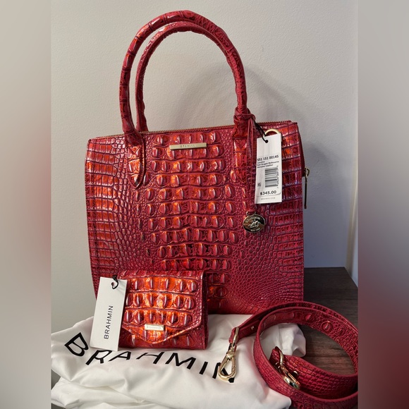 Brahmin Bags Brahmin Caroline Satchel Set Red Dragon Melbourne